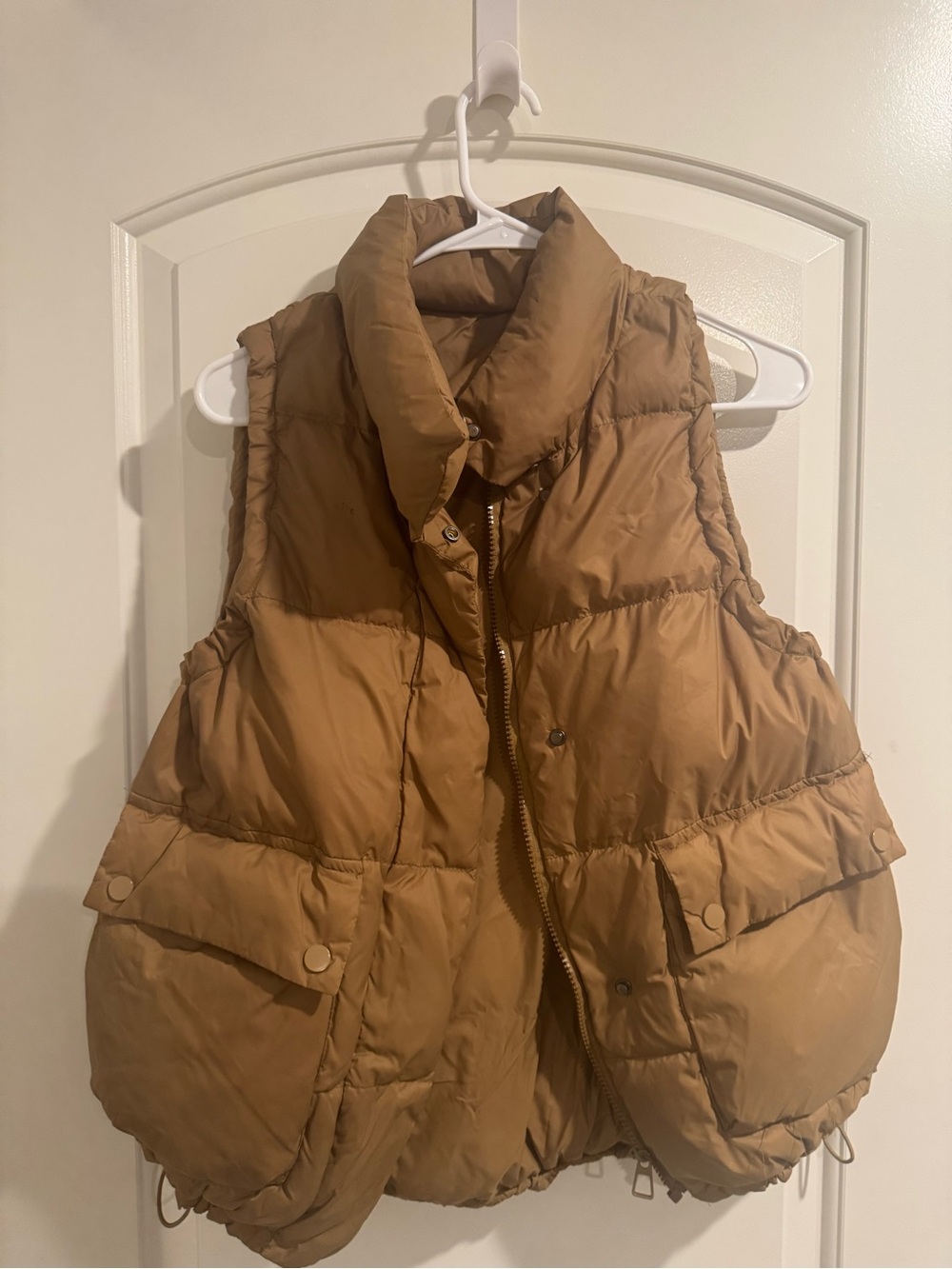 Source Unknown Women's Puffer Vest - Camel Brown